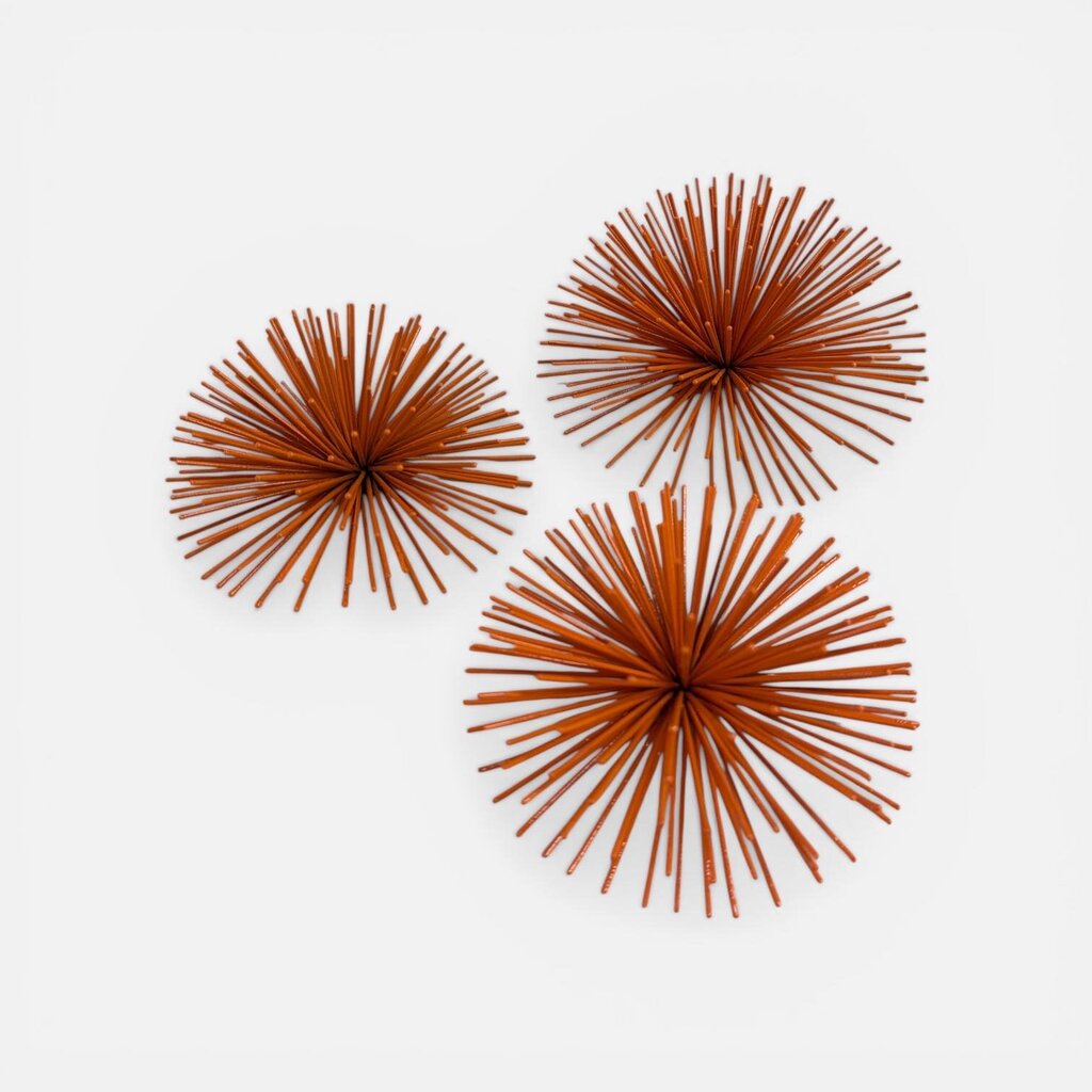 Mid Century Moderne Sea Urchin Starburst (Set of 3)