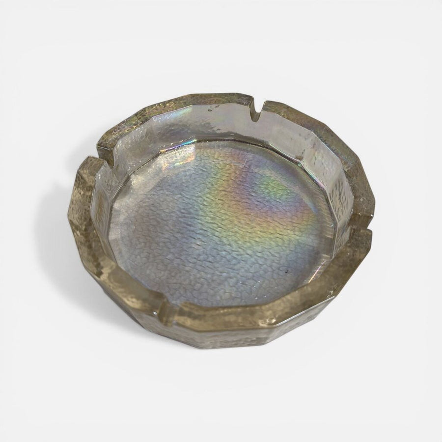 Mid Century Blenko Iridescent Ashtray Catchall
