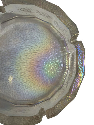 Mid Century Blenko Iridescent Ashtray Catchall