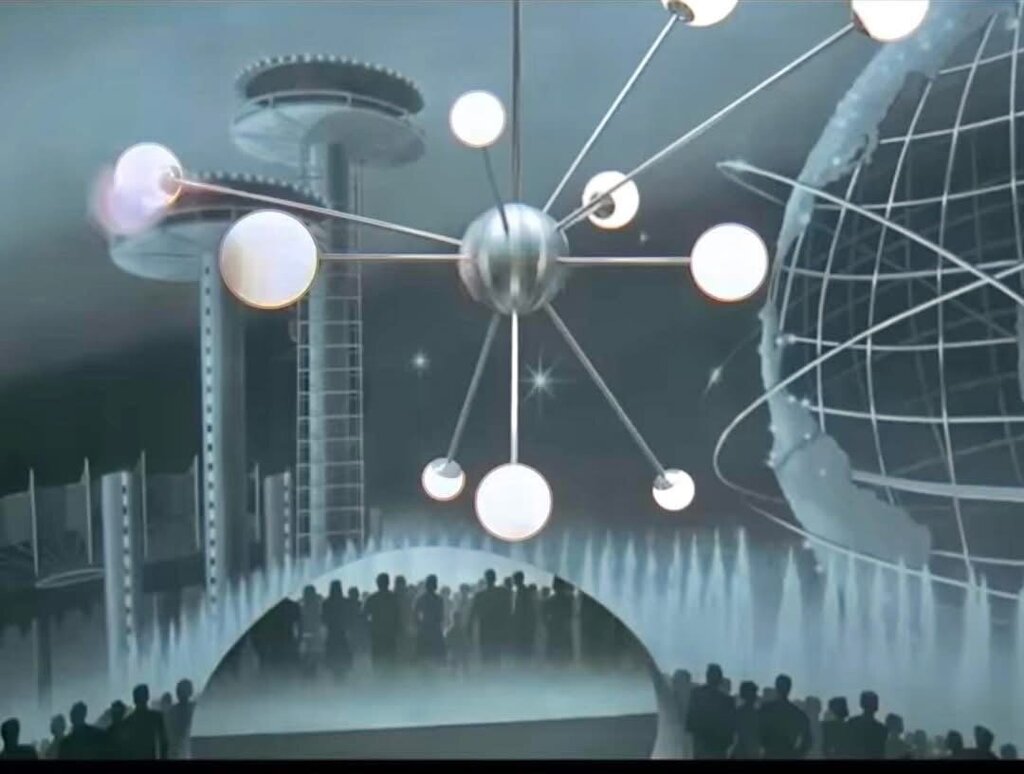XXL Sputnik Lamp Movie Prop from Men in Black Vanguard Lamp