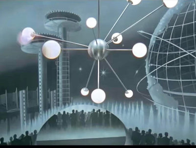 XXL Sputnik Lamp Movie Prop from Men in Black Vanguard Lamp