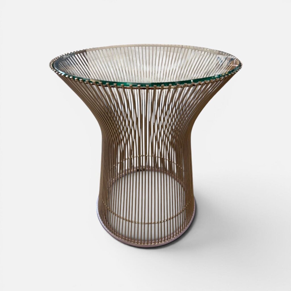 Warren Platner Knoll Polished Nickel Side Table (pair available)
