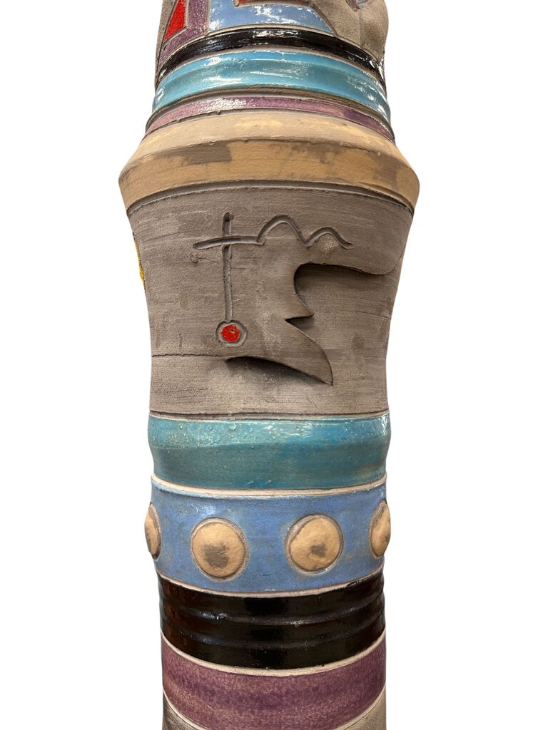 William Attaway CA Ceramic Artist Decorative Vase ca. 1985