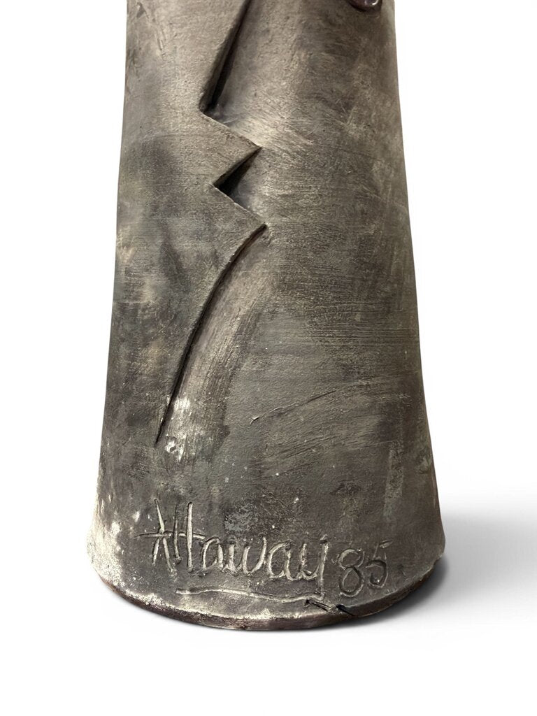 William Attaway CA Ceramic Artist Decorative Vase ca. 1985