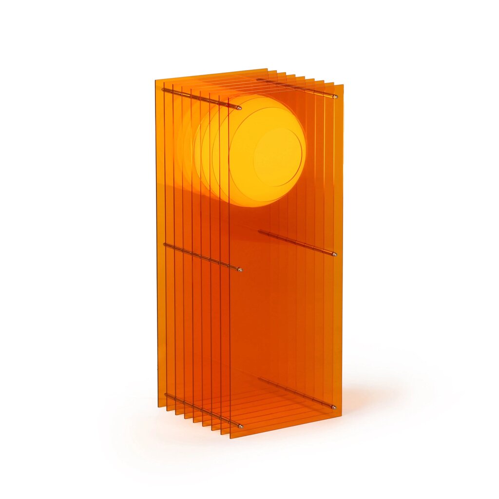 LớP Big Rectangle in Orange Acrylic