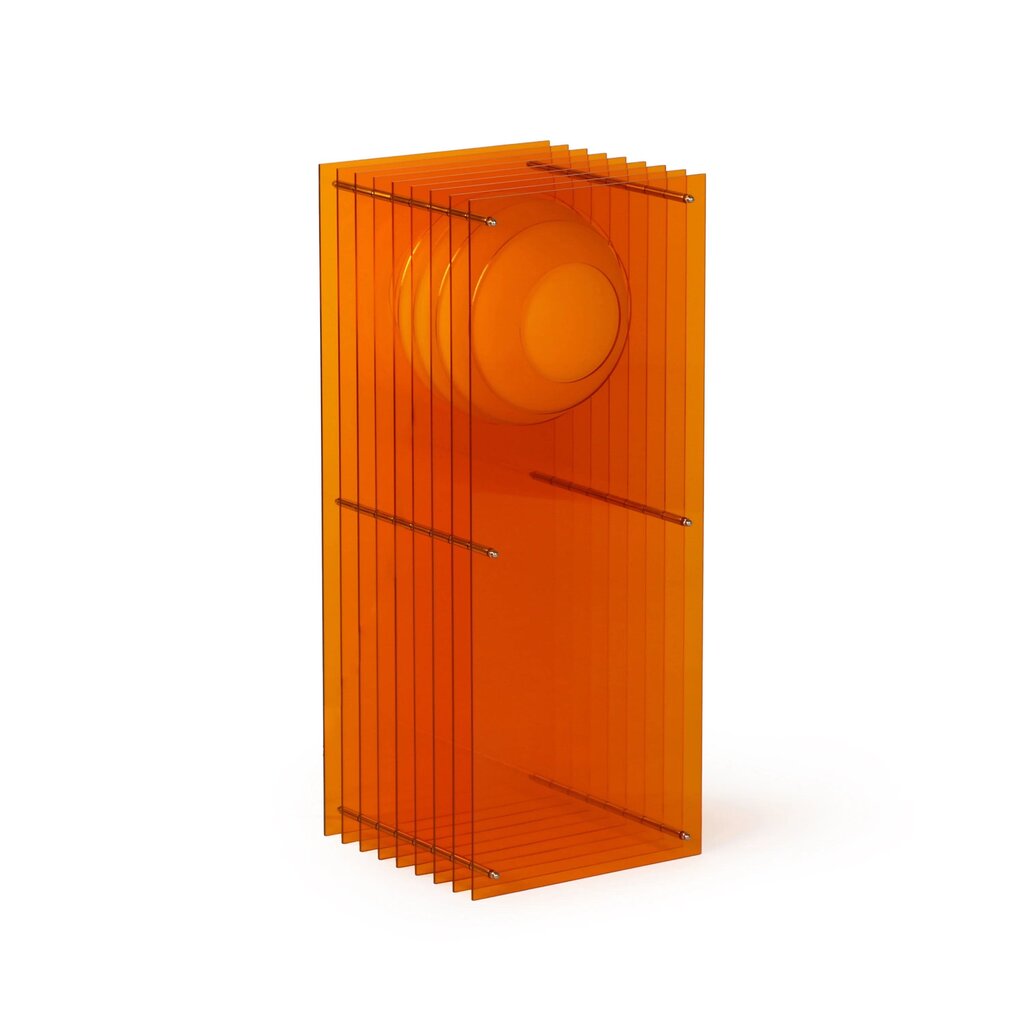 LớP Big Rectangle in Orange Acrylic