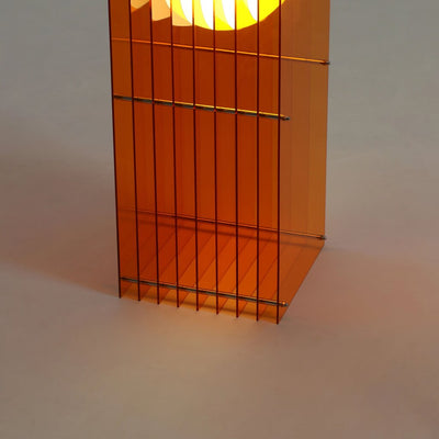 LớP Big Rectangle in Orange Acrylic