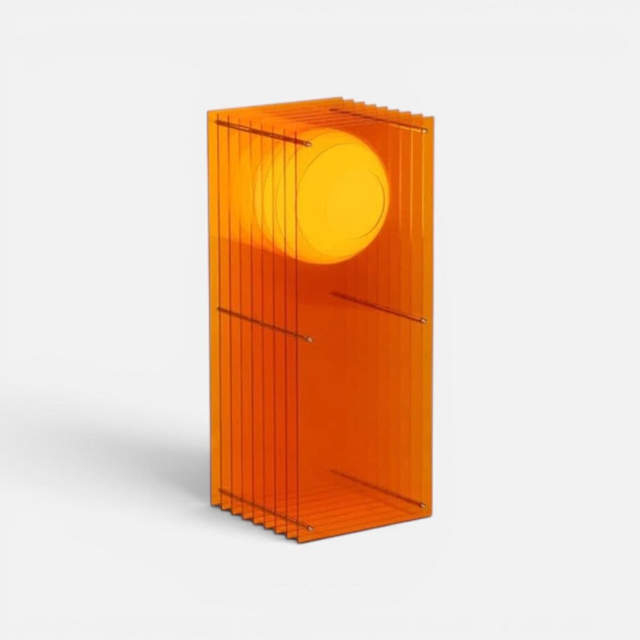 LớP Big Rectangle in Orange Acrylic