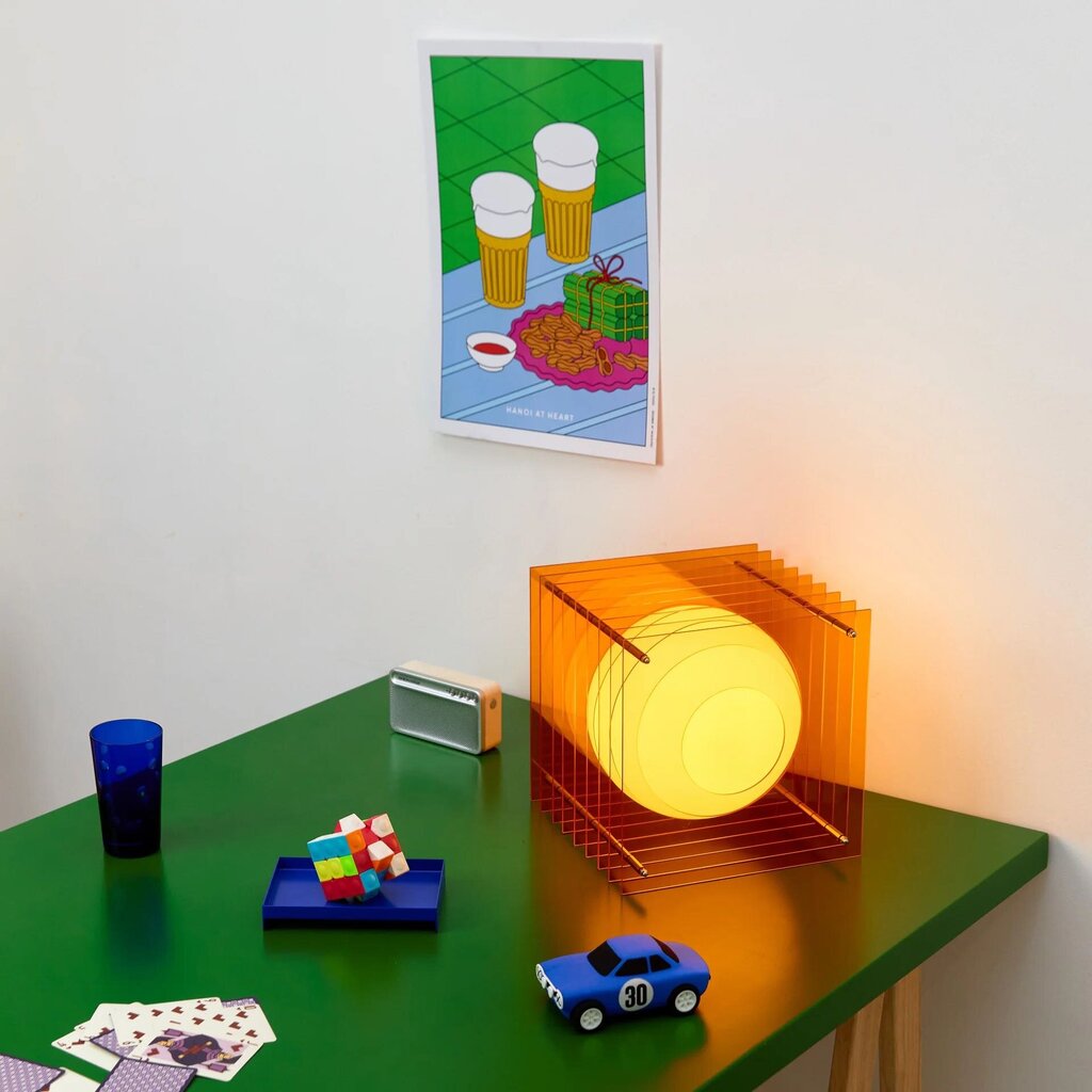 LớP Big Square in Orange Acrylic