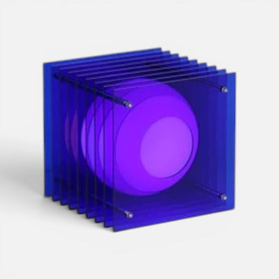 LớP Small Square in Blue Acrylic