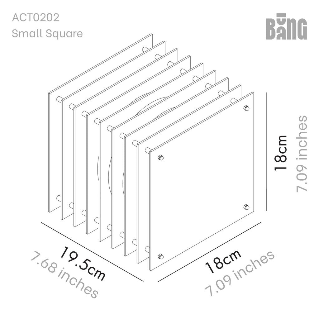 LớP Small Square in Green Acrylic