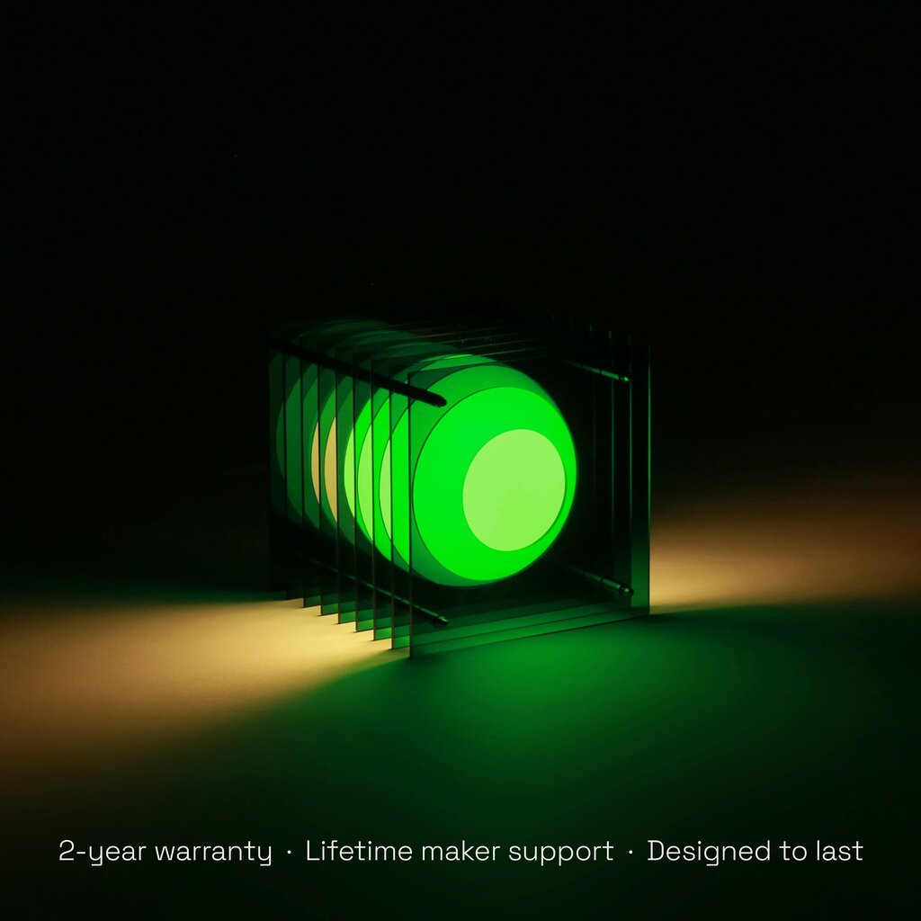 LớP Small Square in Green Acrylic