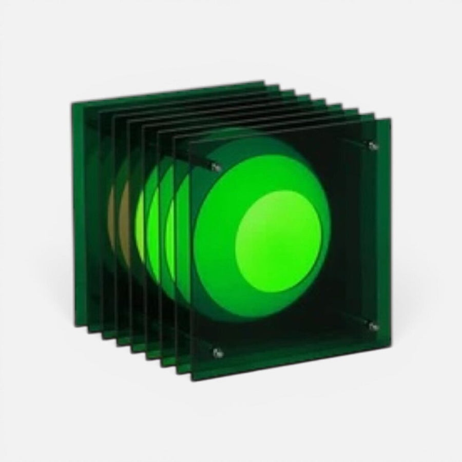 LớP Small Square in Green Acrylic