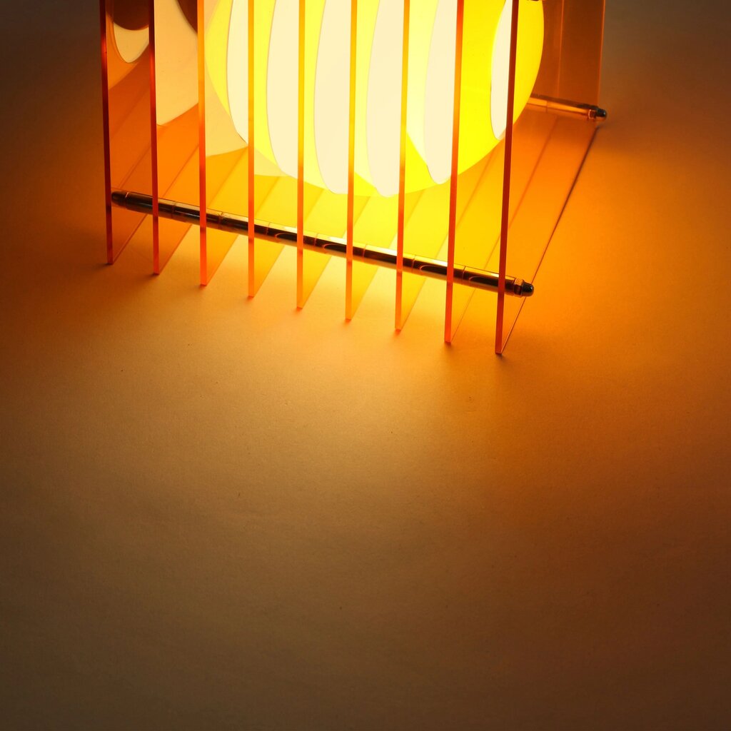 LớP Small Square in Orange Acrylic