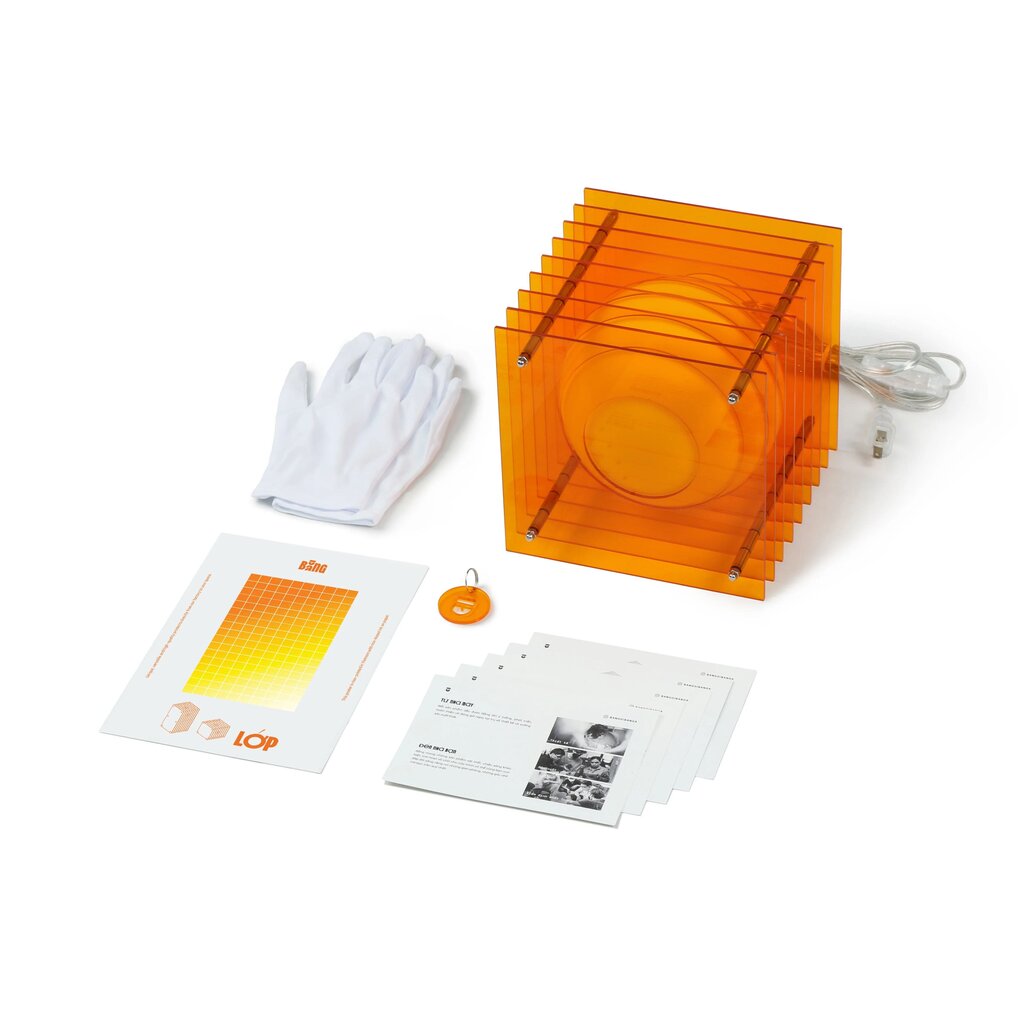 LớP Small Square in Orange Acrylic