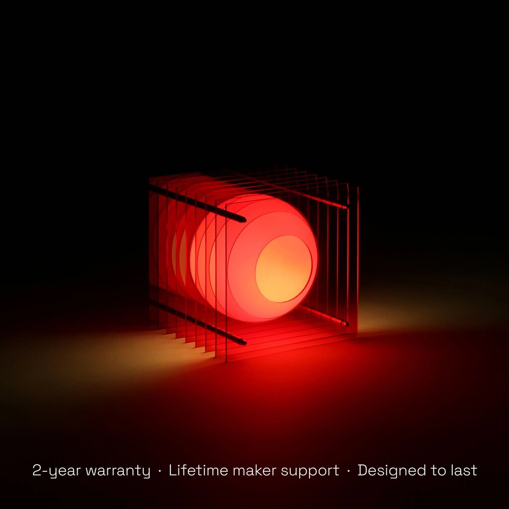 LớP Small Square in Red Acrylic