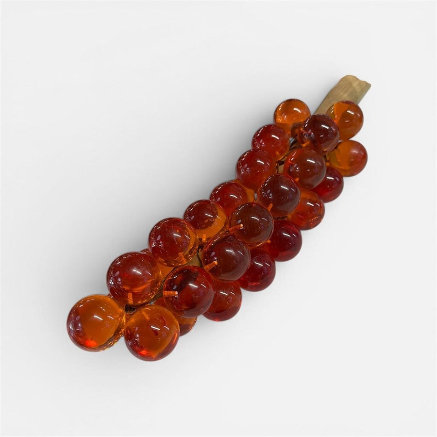 Mid Century Modern Orange Lucite Grape Cluster