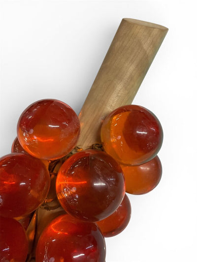 Mid Century Modern Orange Lucite Grape Cluster