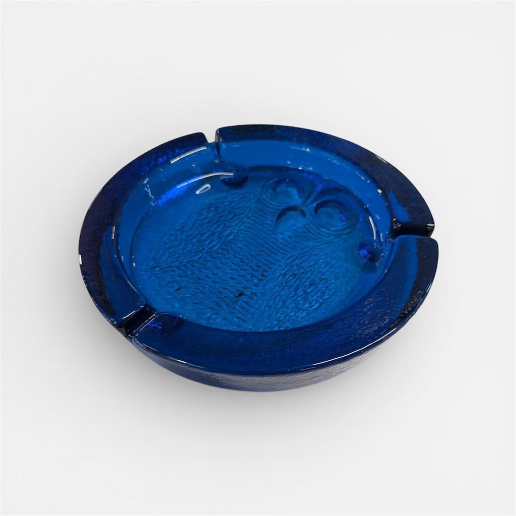 Blenko Cobalt Mid Century Modern Ashtray Catchall