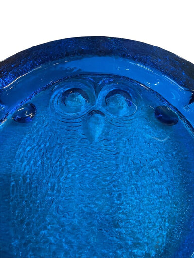 Blenko Cobalt Mid Century Modern Ashtray Catchall