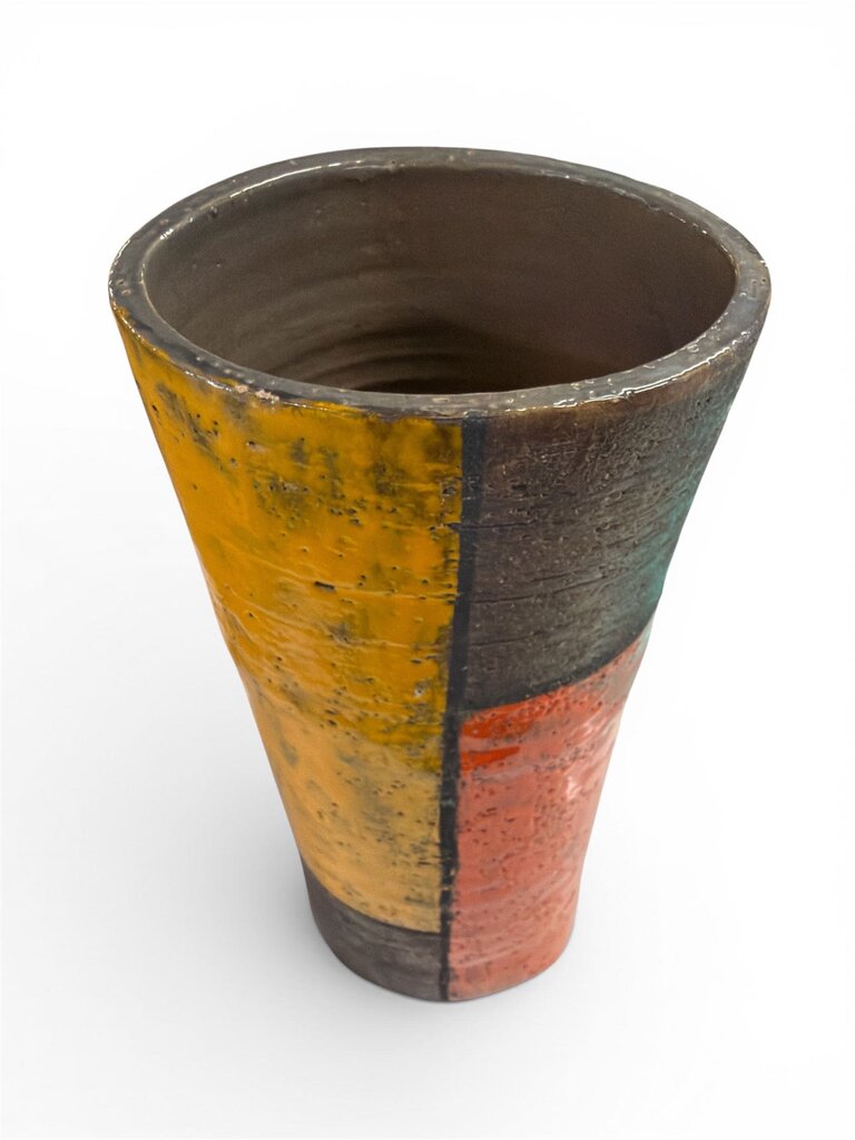 Bitossi Mondrian Mid Century RARE Italian Ceramic Vase