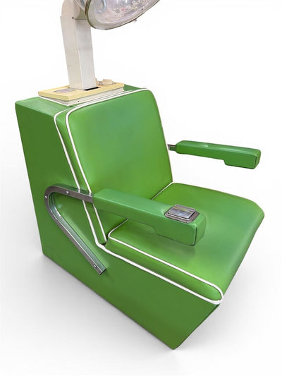 Vintage Helene Curtis Electric Green Salon Hair Dryer Chair