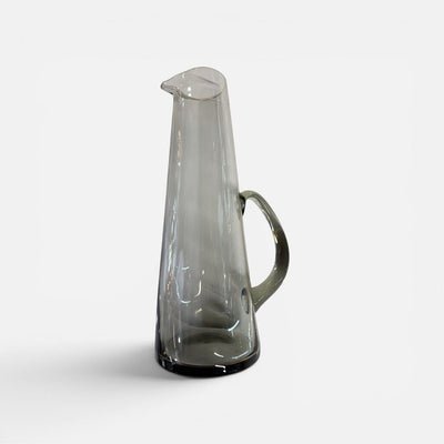 Mid Century Smoked Glass Cocktail Pitcher