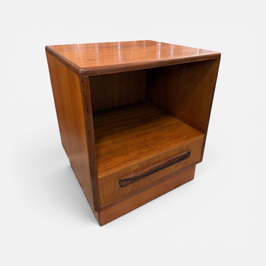 PAIR Danish Modern Teak Mid Century Modern Nightstands (Set of 2)