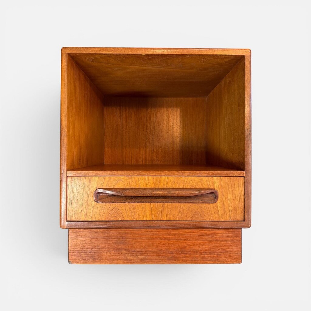 PAIR Danish Modern Teak Mid Century Modern Nightstands (Set of 2)