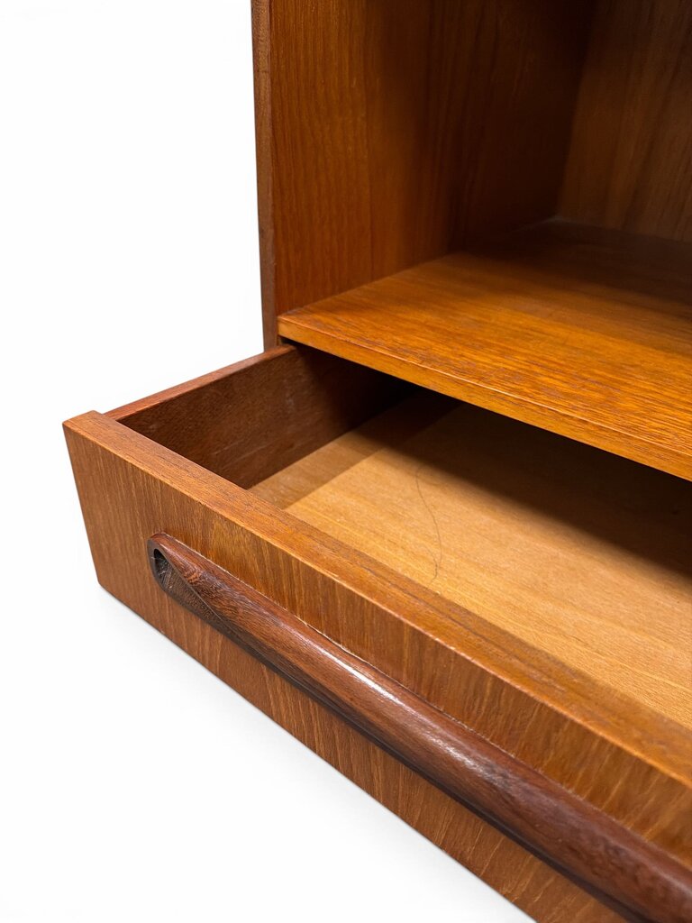 PAIR Danish Modern Teak Mid Century Modern Nightstands (Set of 2)