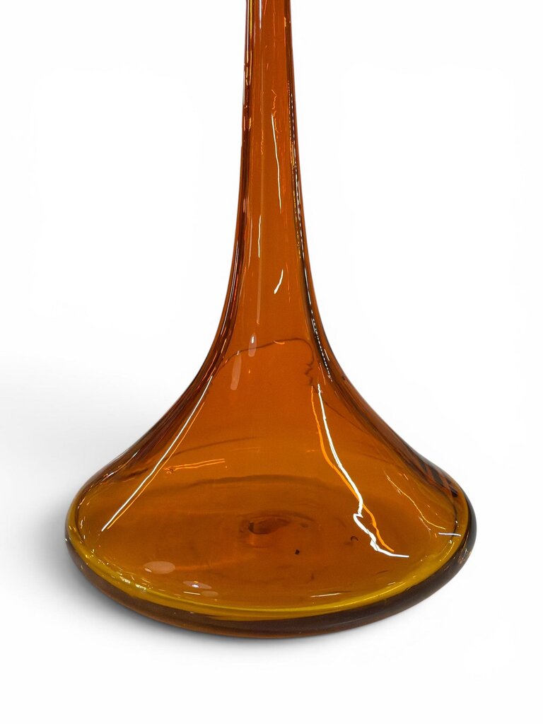 RARE Vintage Blenko #6027 Tangerine Shot Glass Decanter by Wayne Husted