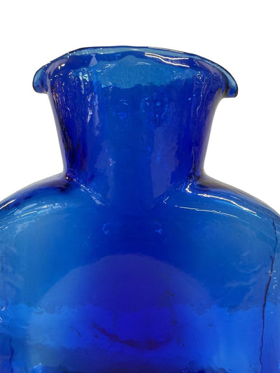 Vintage Blenko Cobalt Blue Water Pitcher