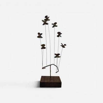 Kinetic Brass Sculpture in the style of Curtis Jere or William Bowie, signed and dated 1971