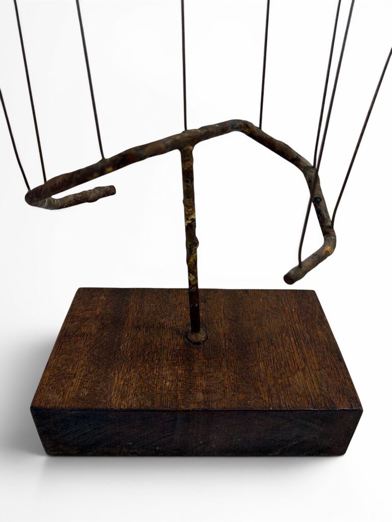 Kinetic Brass Sculpture in the style of Curtis Jere or William Bowie, signed and dated 1971