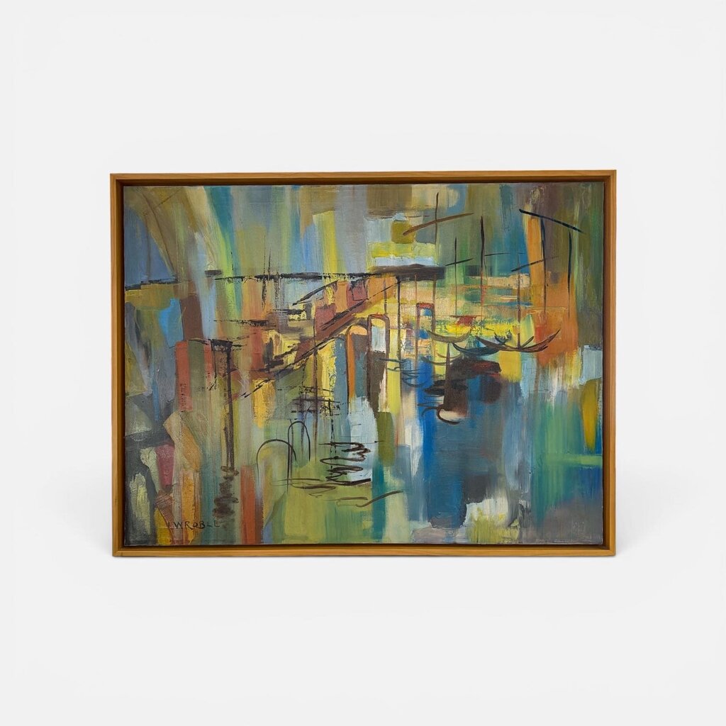 Framed Vintage Paining, Signed I Wroble
