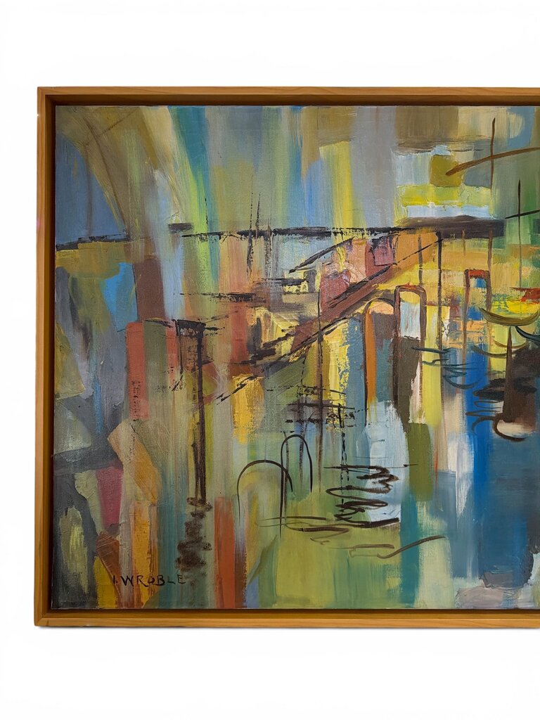 Framed Vintage Paining, Signed I Wroble