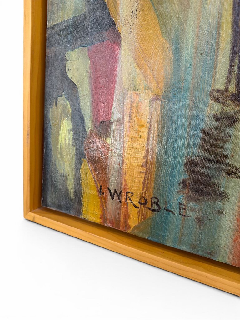 Framed Vintage Paining, Signed I Wroble