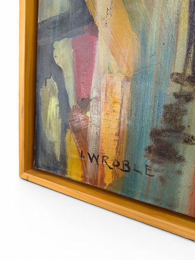 Framed Vintage Paining, Signed I Wroble