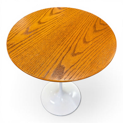 Vintage Knoll Eero Saarinen Tulip Side Table with Oak Top