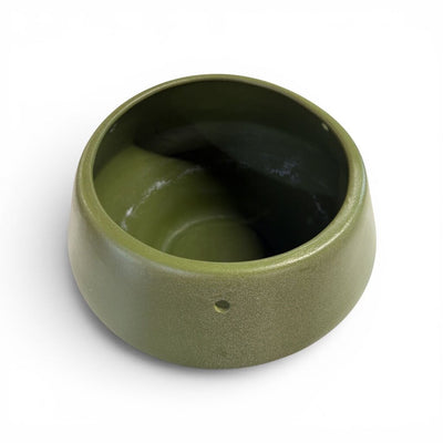 Vintage Satin Moss Green Hanging Planter