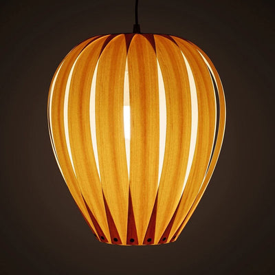 Balloon Lamp, Contemporary Geometric Wooden Pendant Light For Modern Space
