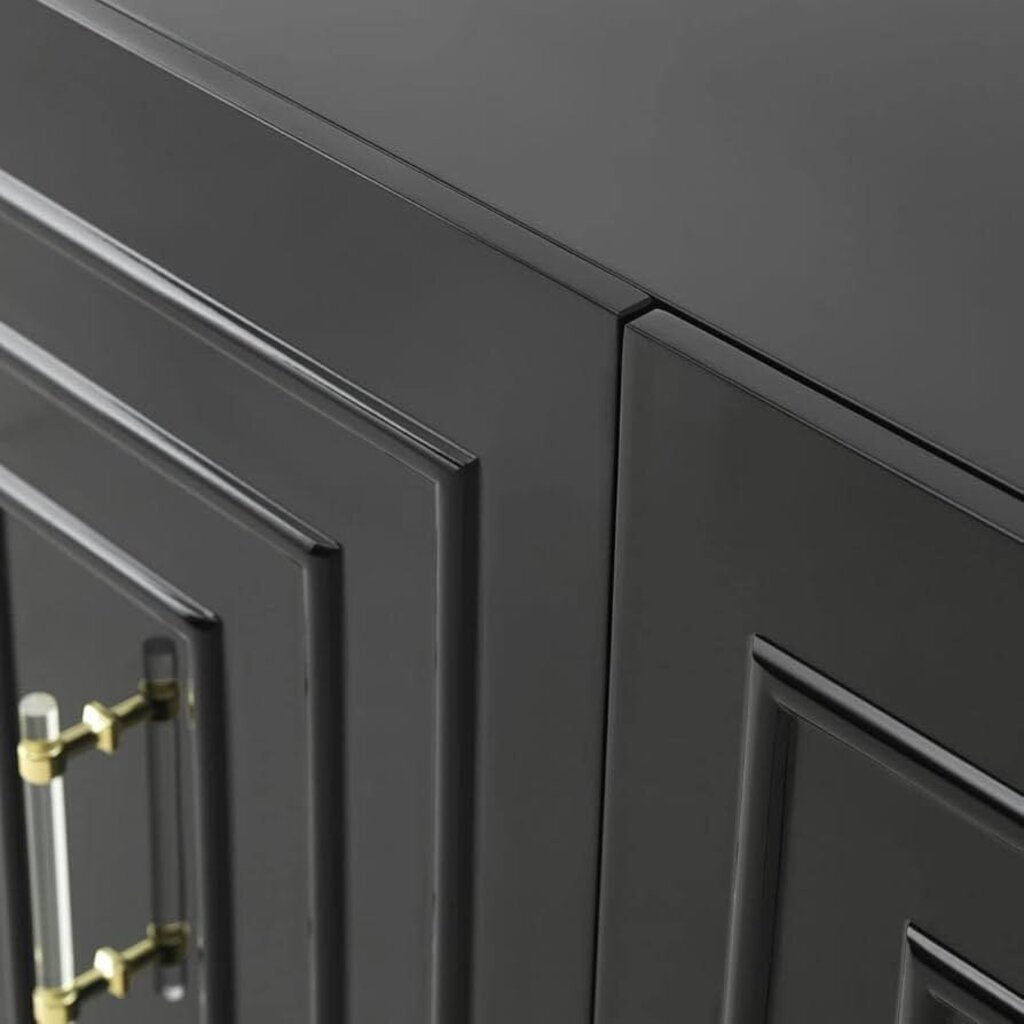 Modern Black Lacquer Buffet