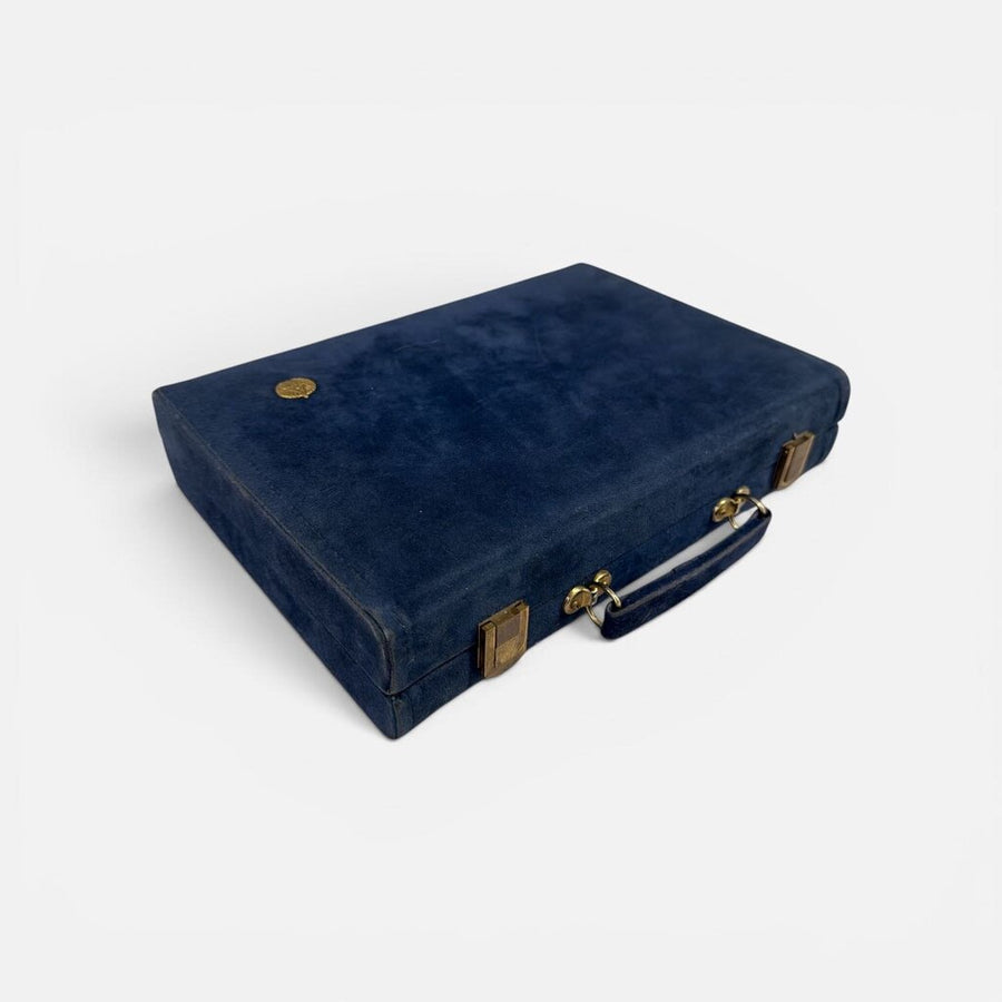 Mid Century Backgammon Set BLUE