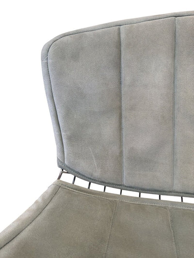 Bertoia Mid Century Chrome Side Chair with Original Seat and Back Cover