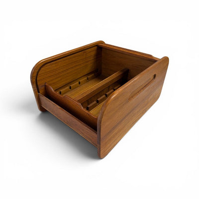 Danish Modern Teak Desk Organizer