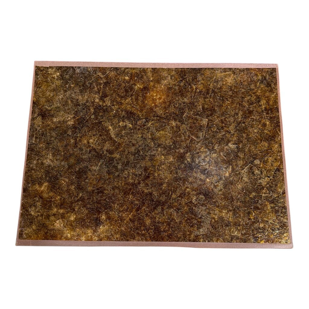 Vintage Amber Mica Rectangle Lamp Shade