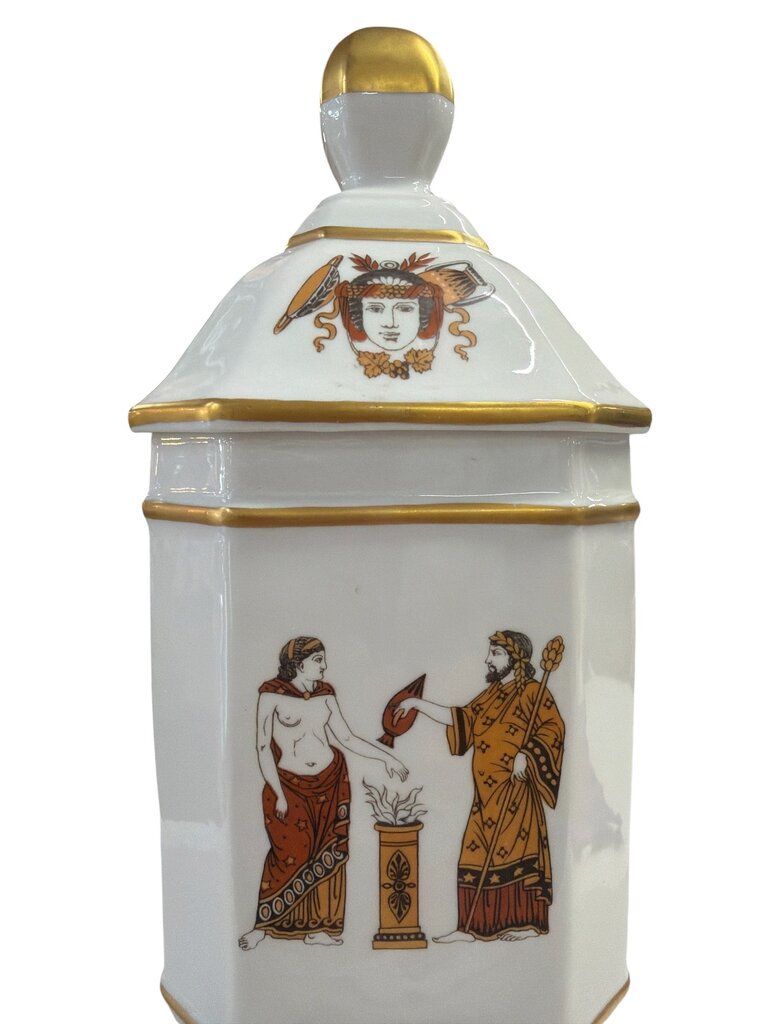 French Porcelain Apothecary Jar