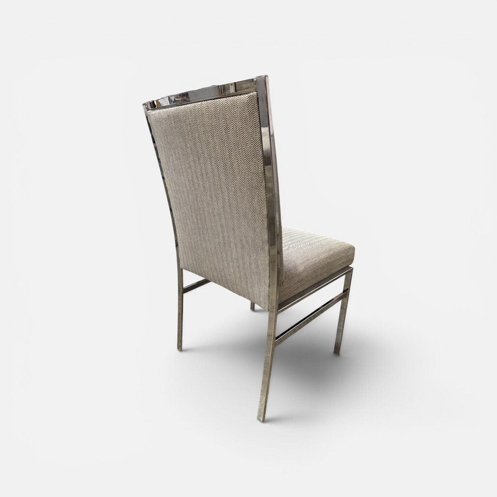Mid Century Modern Chrome Dining Chairs (Set of 4)