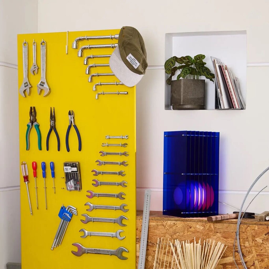 Lớp Small Rectangle Blue Acrylic Lamp