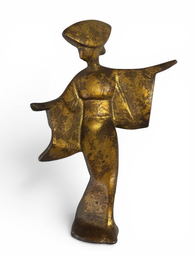 Mid Century Geisha Trio in Gold Leaf